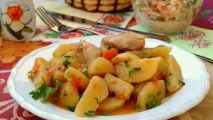 Жаркое с курицей