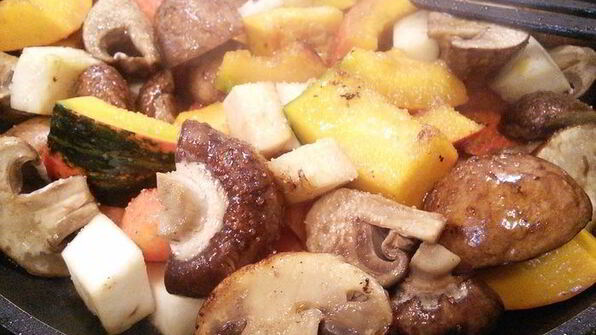 жаркое с овощами и тыквой