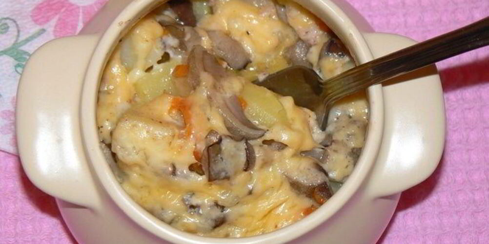 Рецепт жаркого с сердечками в сливочном соусе