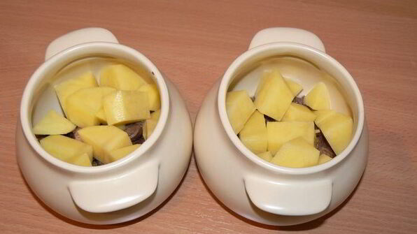 жаркое с сердечками в сливочном соусе