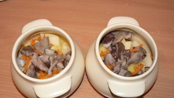 жаркое с сердечками в сливочном соусе