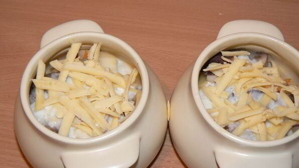 жаркое с сердечками в сливочном соусе