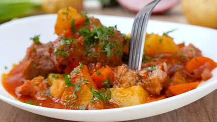 Жаркое с ветчиной