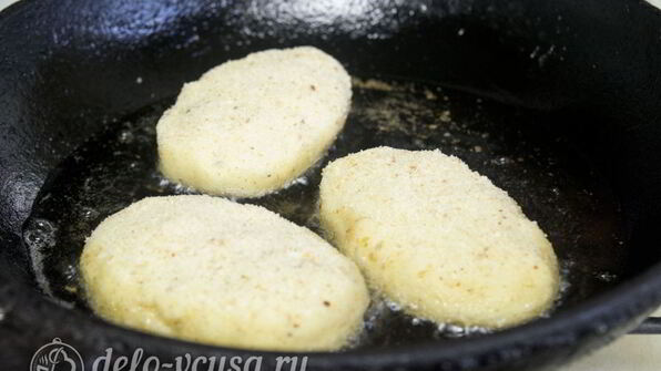 картофельные зразы с грибами и сыром