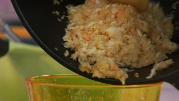 картофельные зразы с капустой и кабачковой икрой