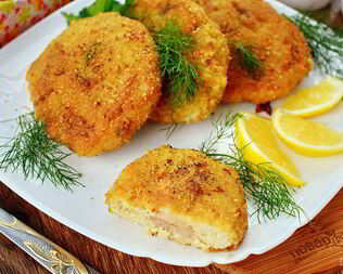Рыбные зразы с печенью трески