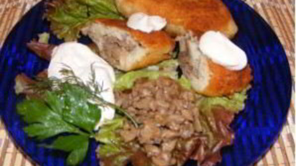 зразы из фарша с грибами