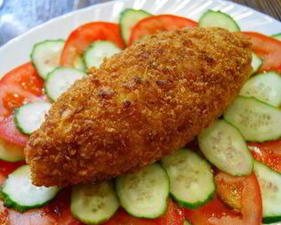 Зразы из рыбы с икрой окуня