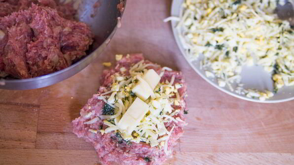 зразы с сыром и зеленью