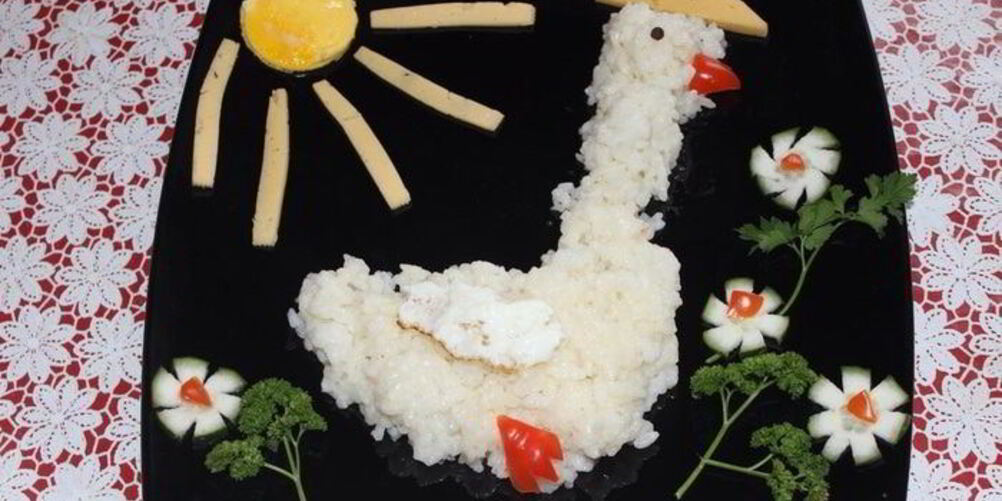 Рецепт детской каши гусь на поляне