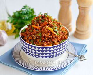 Гречка по-купечески с фаршем