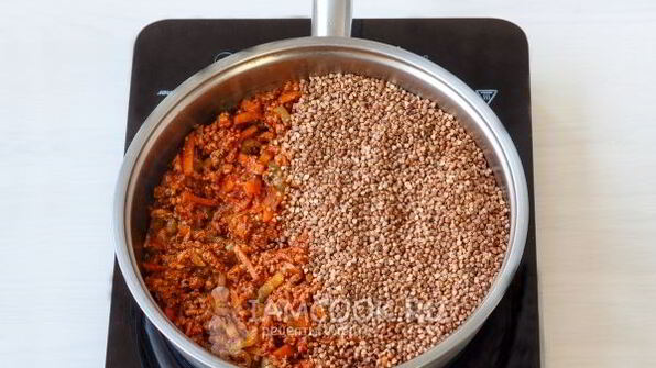 гречка по-купечески с фаршем