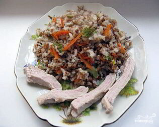 Гречка с брокколи