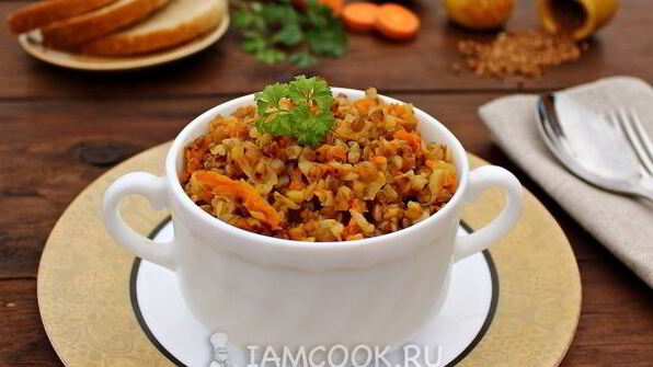 гречка с морковью и луком в мультиварке