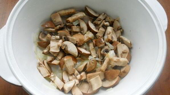 гречка с шампиньонами в микроволновке