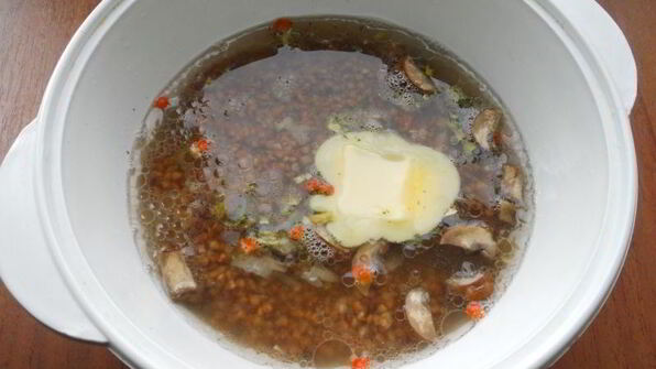 гречка с шампиньонами в микроволновке