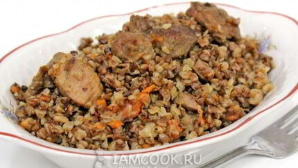 Гречка со свининой в мультиварке
