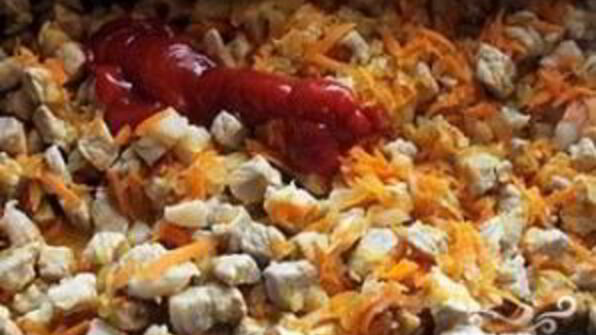 гречка, томленная со свининой