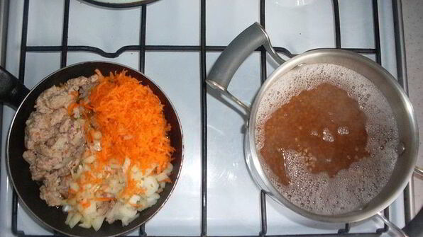 гречневая каша по-царски с индейкой