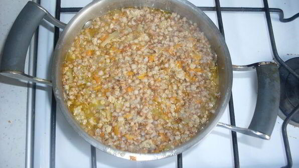 гречневая каша по-царски с индейкой