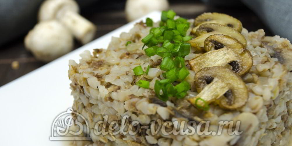 Рецепт гречневой каши с грибами