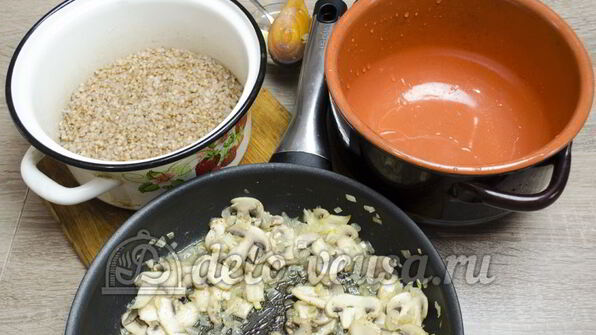 гречневая каша с грибами