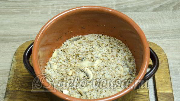 гречневая каша с грибами