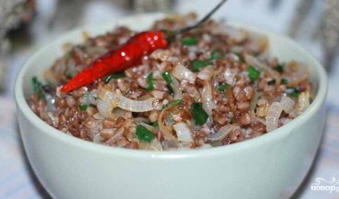 Гречневая каша с овощами