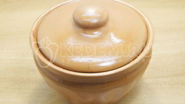 постная гречка с грибами в горшочке