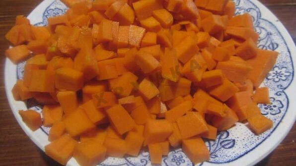 тушеная гречневая каша с тыквой