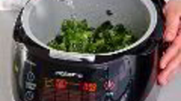 каша из шпината в мультиварке