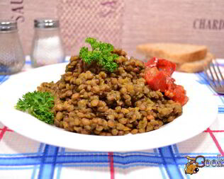 Каша из зеленой чечевицы в мультиварке