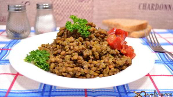 каша из зеленой чечевицы в мультиварке