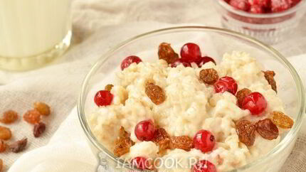 Каша на молоке в мультиварке