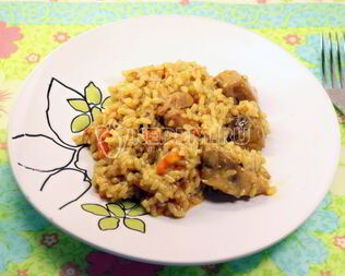 Каша рисовая с мясом