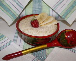 Овсяная каша с бананом