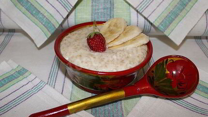 Овсяная каша с бананом