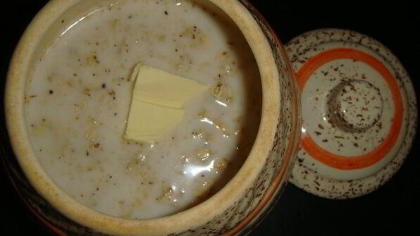 овсяная каша с орехами и яблоками в духовке