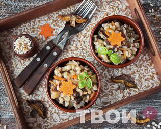 Перловка с грибами