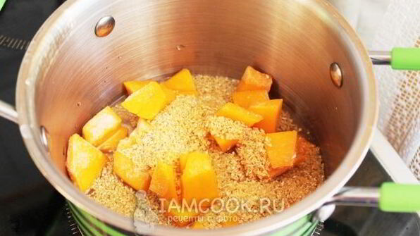 пшеничная каша с тыквой
