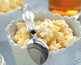 Пшенная каша с творогом