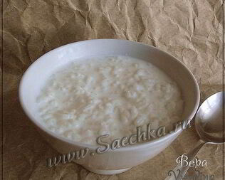 Молочная рисовая каша