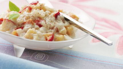 Рисовая каша с яблоками