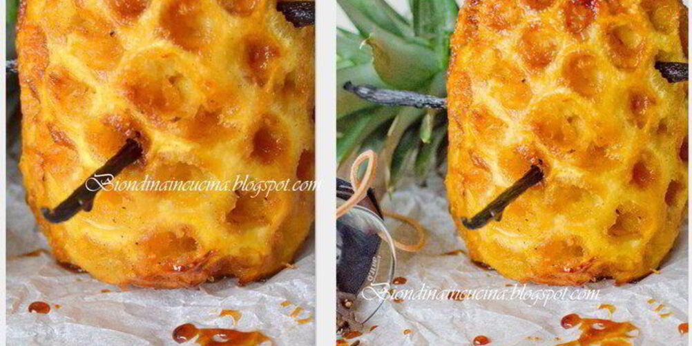 Рецепт ананаса, запеченного в карамельном сиропе