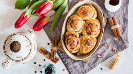 Булочки с пеканом в кленовом сиропе