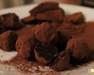 Чайные трюфеля с имбирем