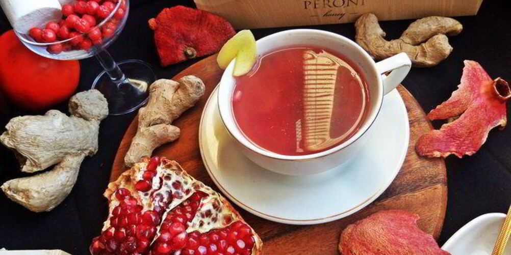 Рецепт имбирно-гранатового чай