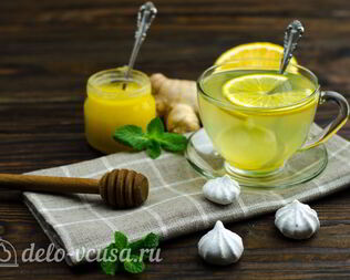 Имбирный чай с лимоном