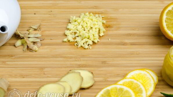 имбирный чай с лимоном