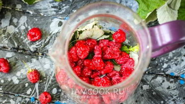 малиновый чай